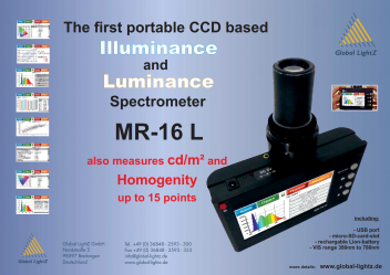 MR-16-L poprtable ccd micro Spectrometer